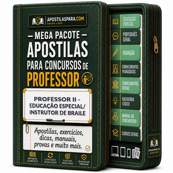 Apostila para Professor II - Educação Especial/ Instrutor de Braile