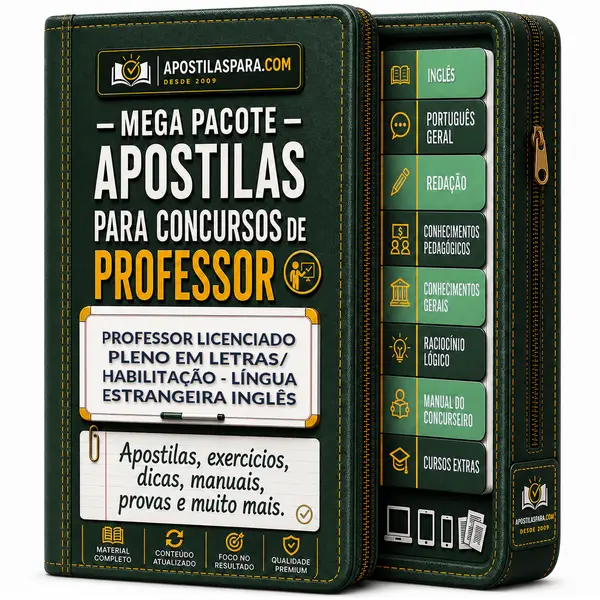 Apostila para Professor Licenciado Pleno em Letras/Habilitação - Língua Estrangeira Inglês