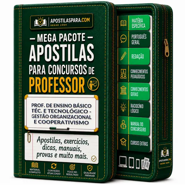 Apostila para Prof. de Ensino Básico Téc. e Tecnológico - Gestão Organizacional e Cooperativismo