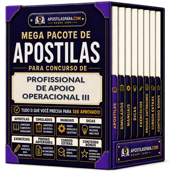 Apostila para Profissional de Apoio Operacional III