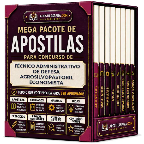 Apostila para Técnico Administrativo de Defesa Agrosilvopastoril - Economista