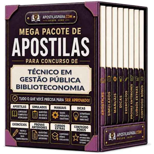 Apostila para Técnico em Gestão Pública - Biblioteconomia