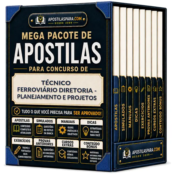Apostila para Técnico Ferroviário - Diretoria - Planejamento e Projetos