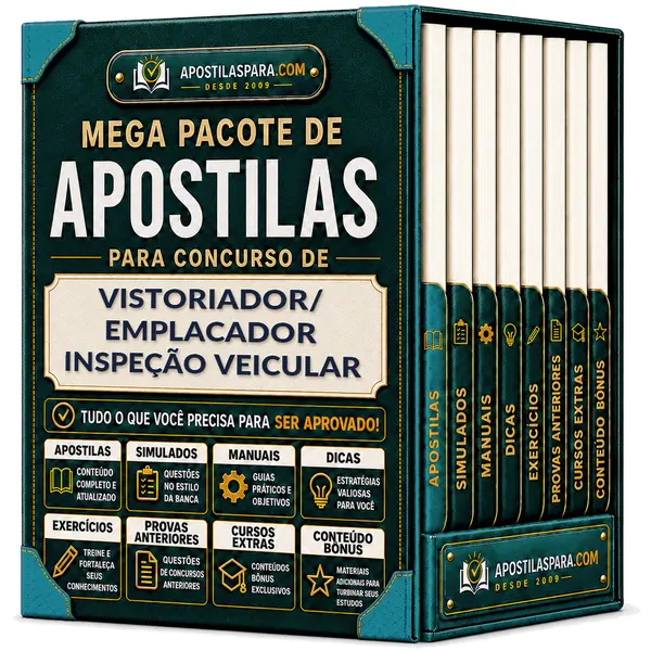 Apostila para Vistoriador/Emplacador Inspeção Veicular